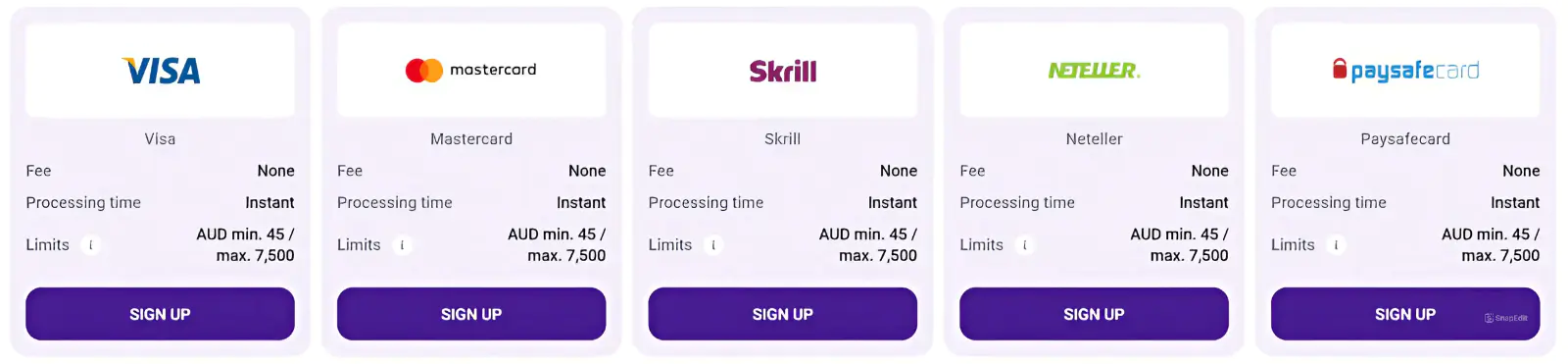Deposit & Withdraw at CrownSlots
