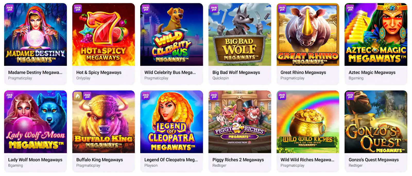 Megaways at Crown Slots Online Casino